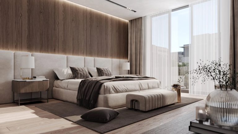 Master bedroom interior of an Al Alyaa apartment