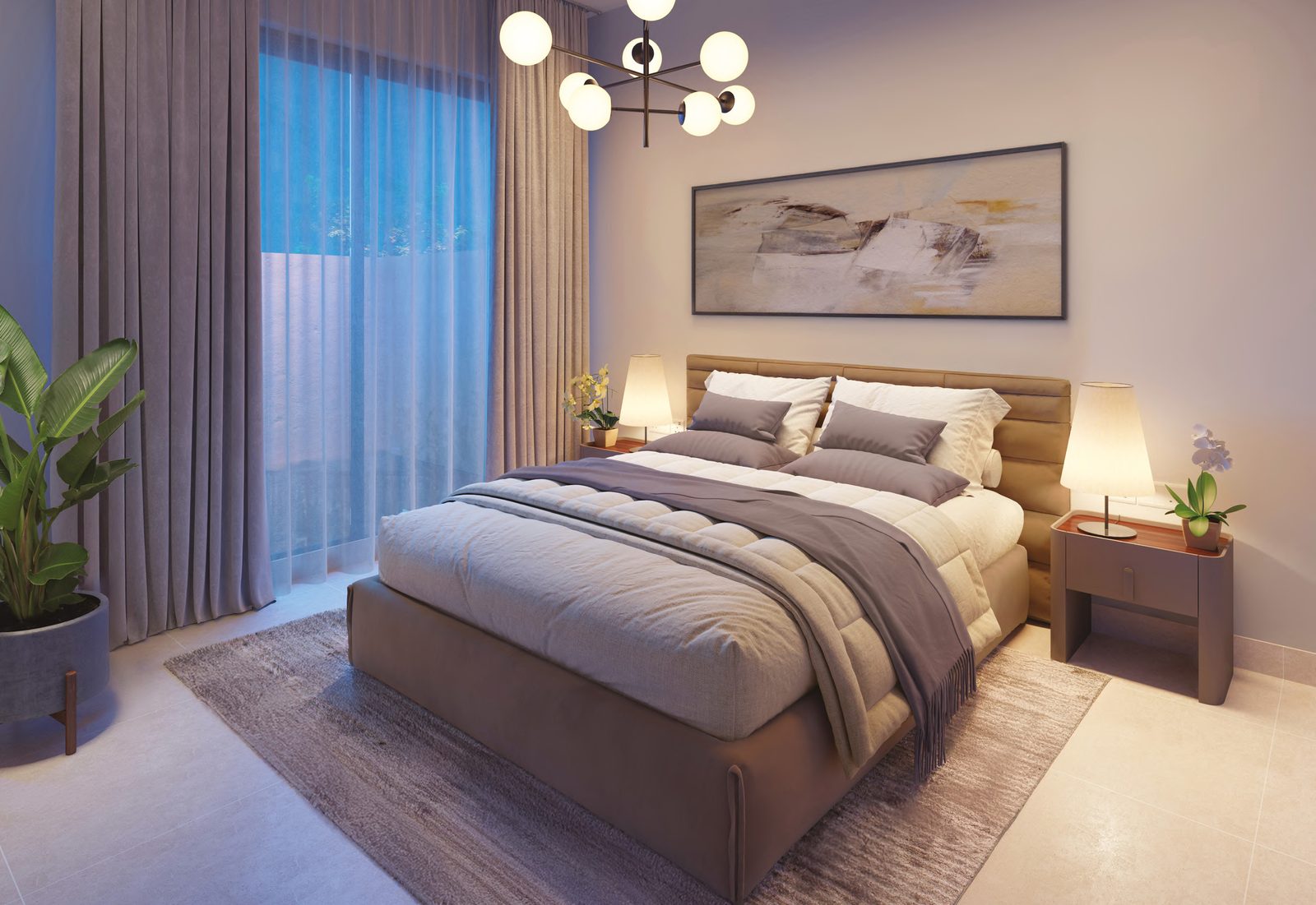 A restful principal bedroom