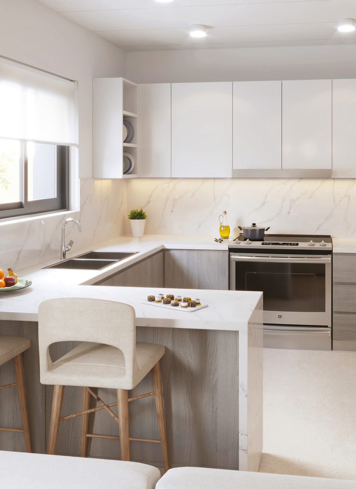 Fitted kitchen — a choice of three finishes