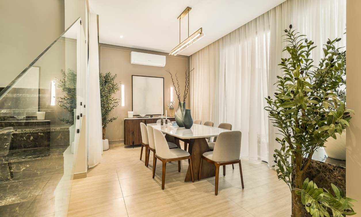 Elegant dining and hospitality space