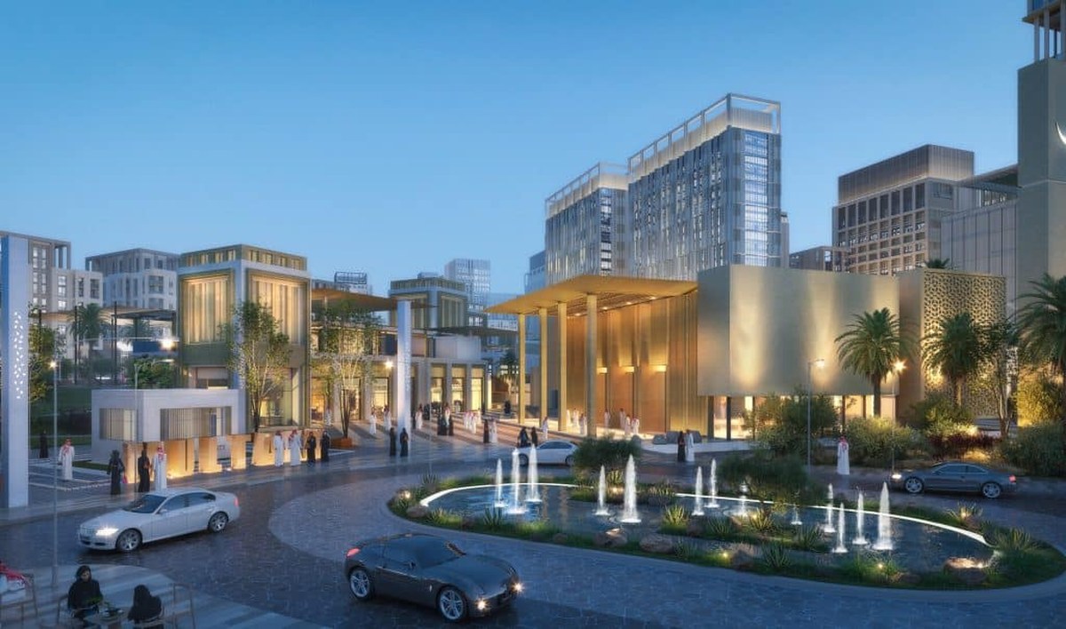 Multaqa AlMadinah plaza render at KEC Madinah